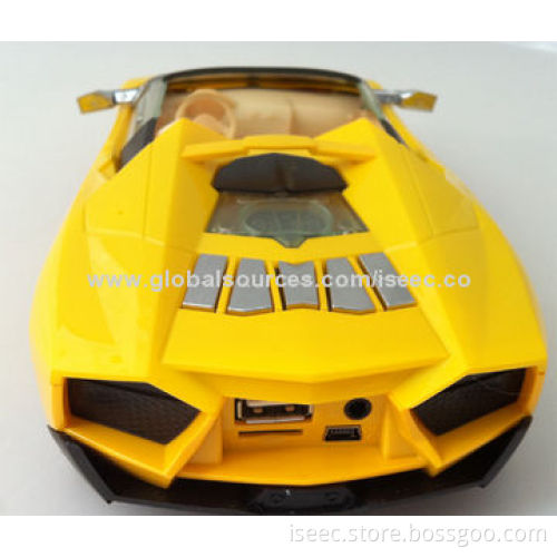 Car-shaped Portable Bluetooth Speaker with 600mAh Battery Capacity
